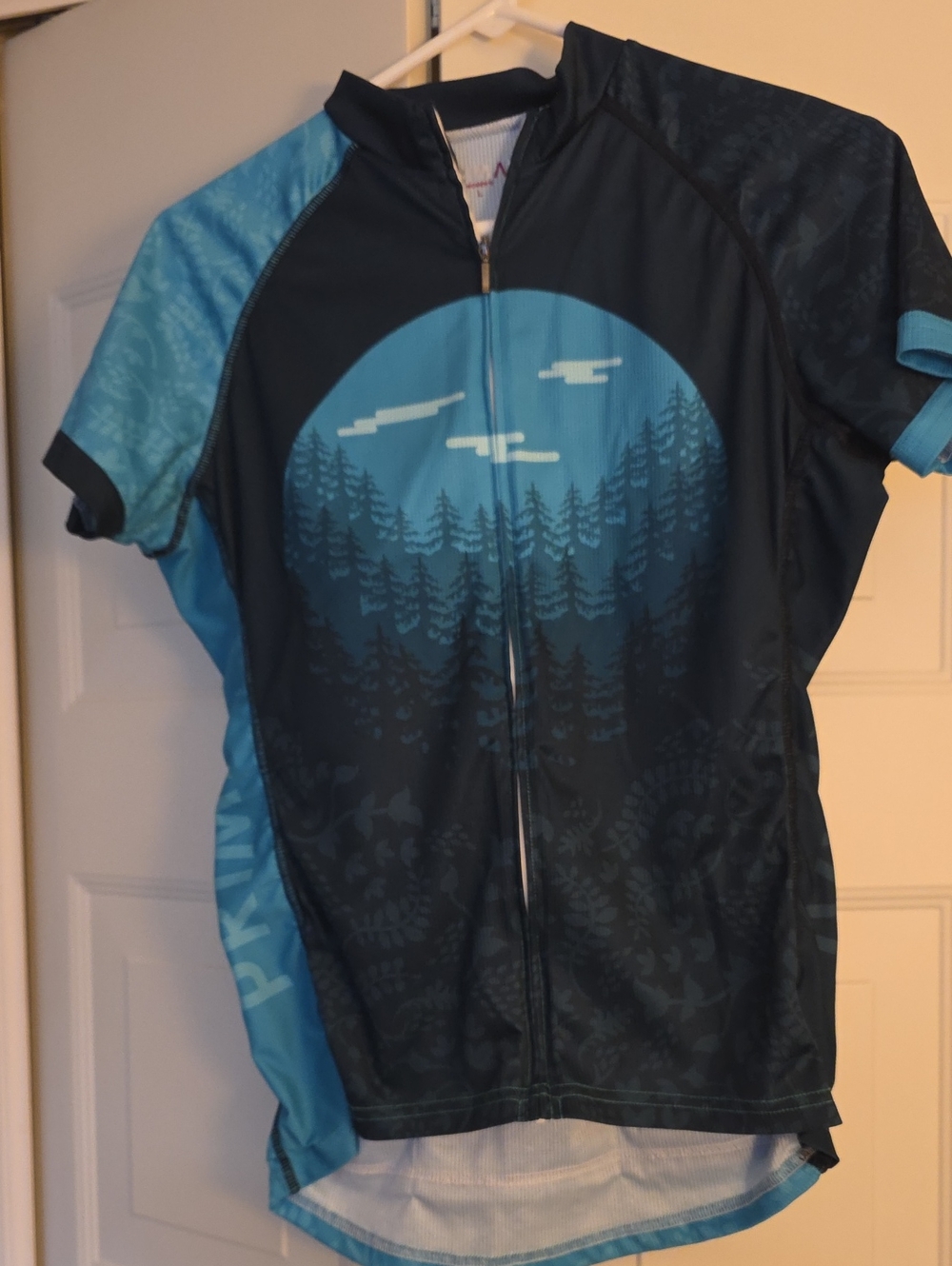 Women's Primal Blue Forest Graphic Cycling Jersey